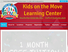 Tablet Screenshot of kotmlearningcenter.com